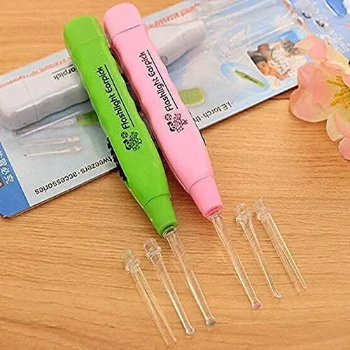 0611  LED Flashlight Earpick for Ear wax remover and cleaner, Ear cleaning tools for kids and adults