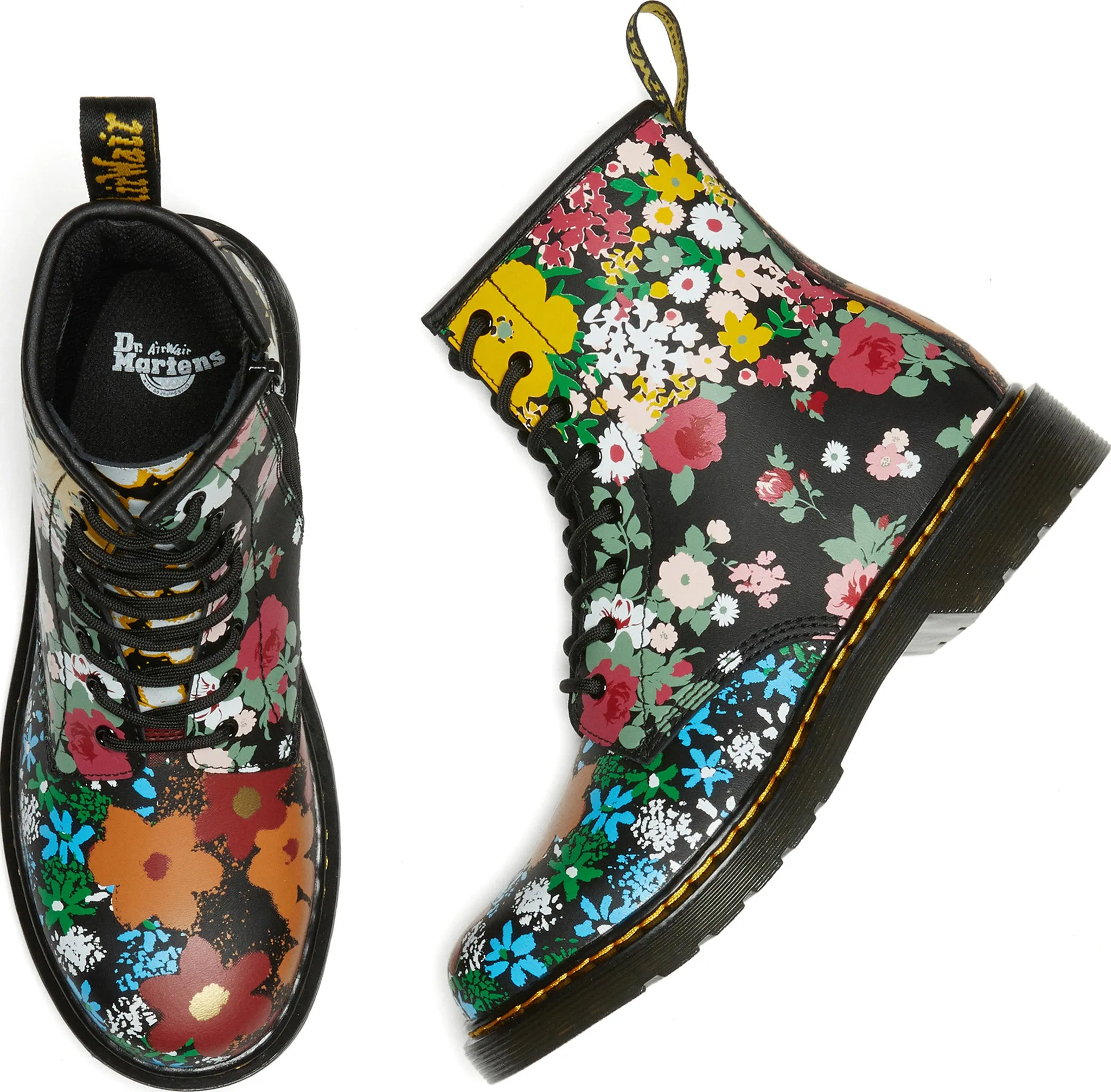 1460 Floral Mash Up Boots - Big Kids|-|Bottes 1460 Floral Mash Up - Grand Enfant