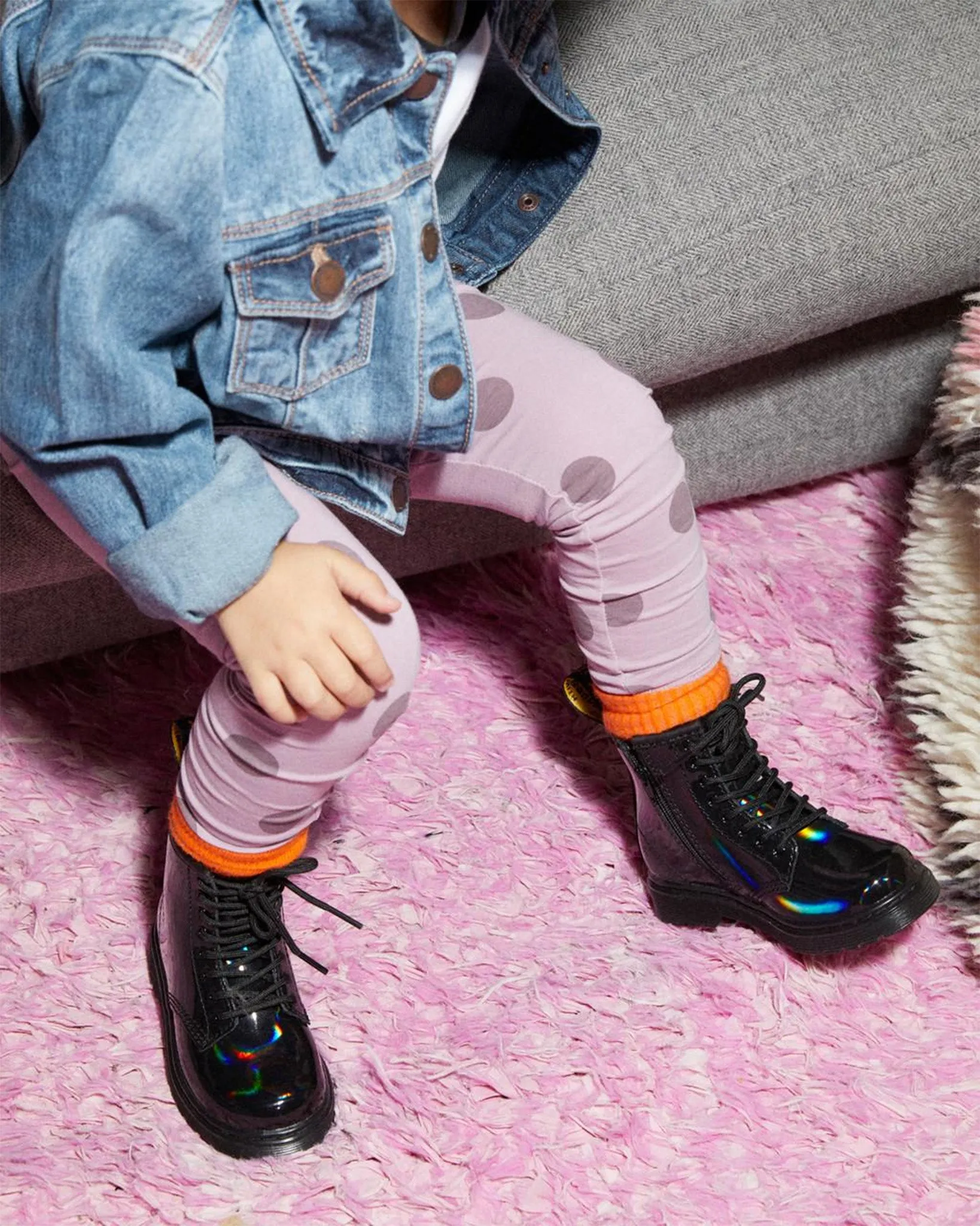 1460 Patent Leather Ankle Boots - Toddler|-|Bottes 1460 en cuir verni - Tout-petit