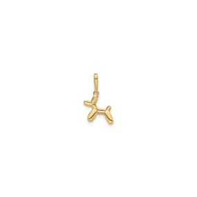 3D Balloon Dog Pendant (14K)