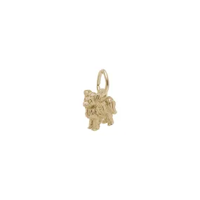 3D Papilon Dog Charm