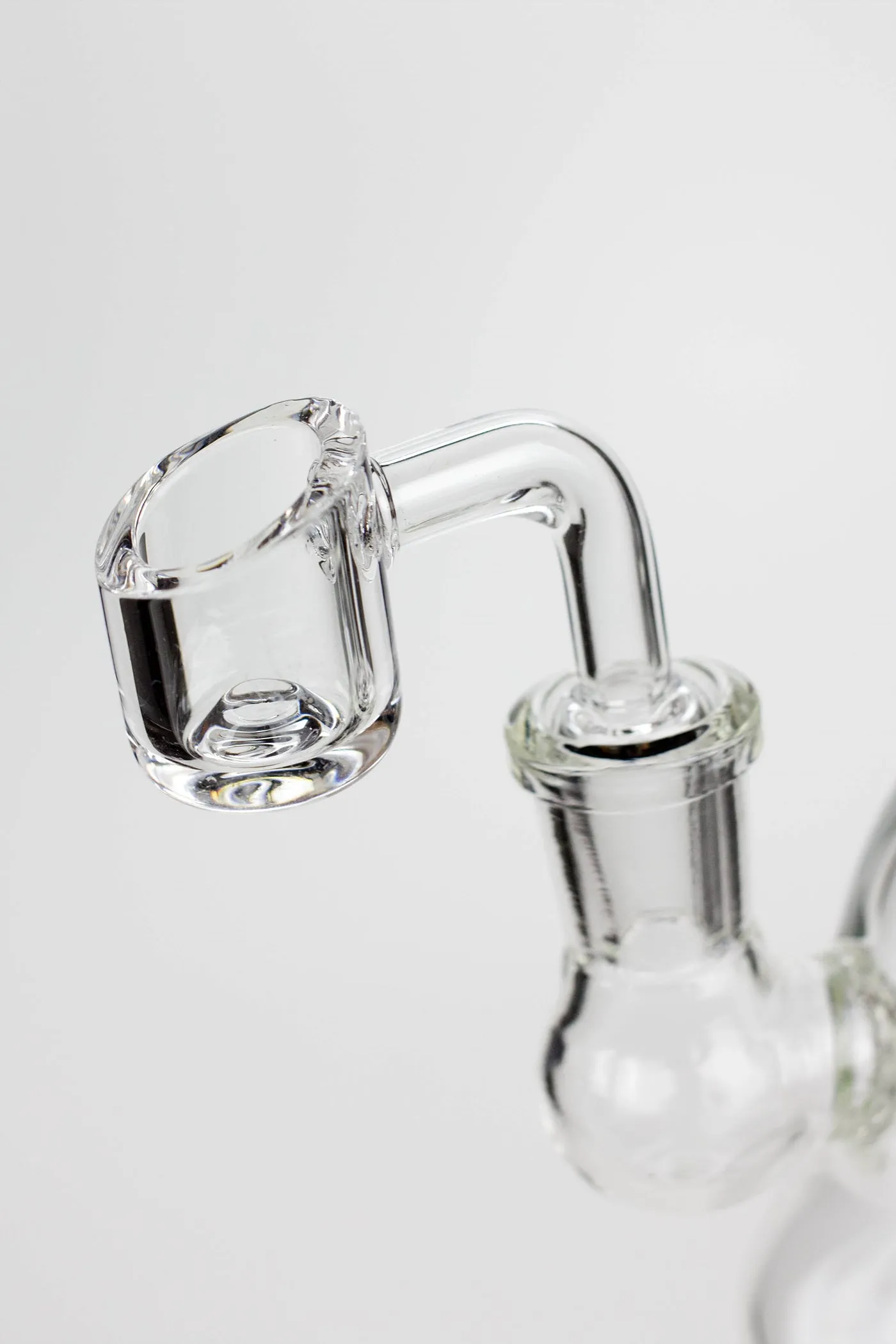 6" 2-in-1 Clear Glass Bell Bubbler