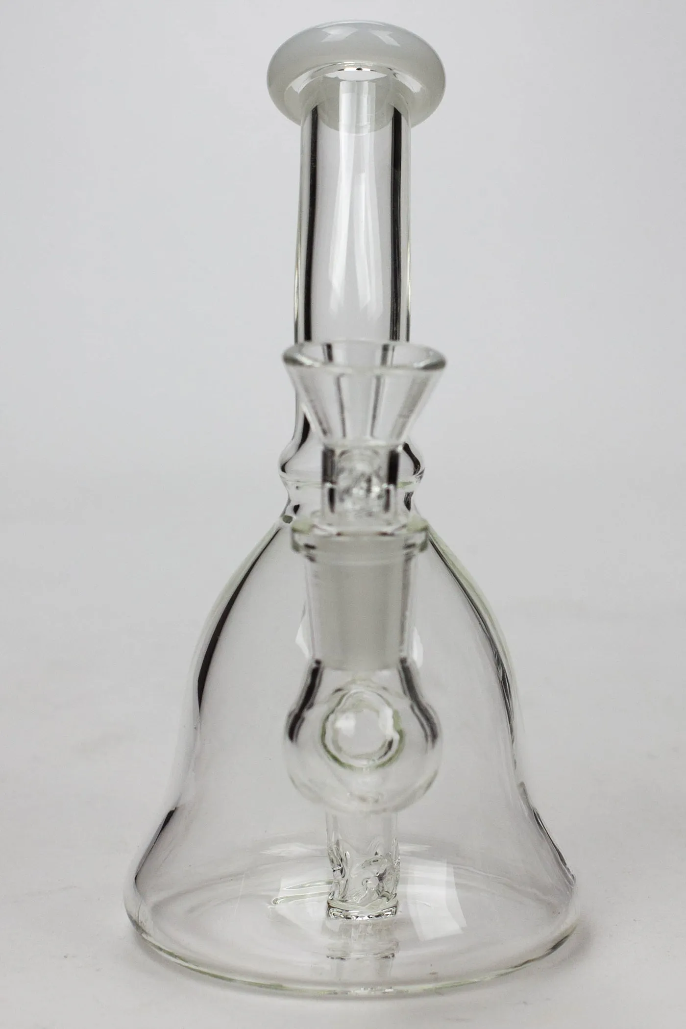 6" 2-in-1 Clear Glass Bell Bubbler