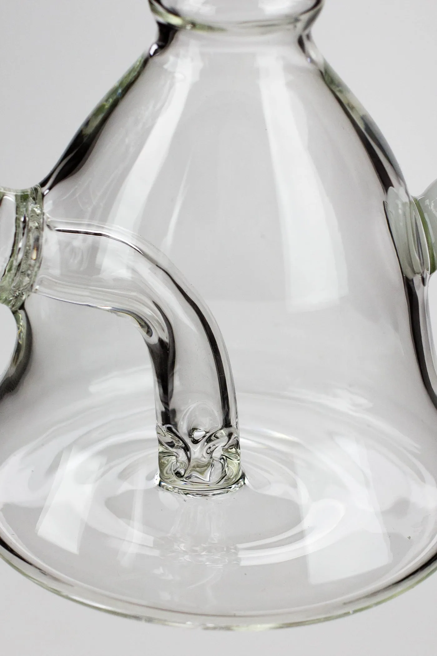 6" 2-in-1 Clear Glass Bell Bubbler