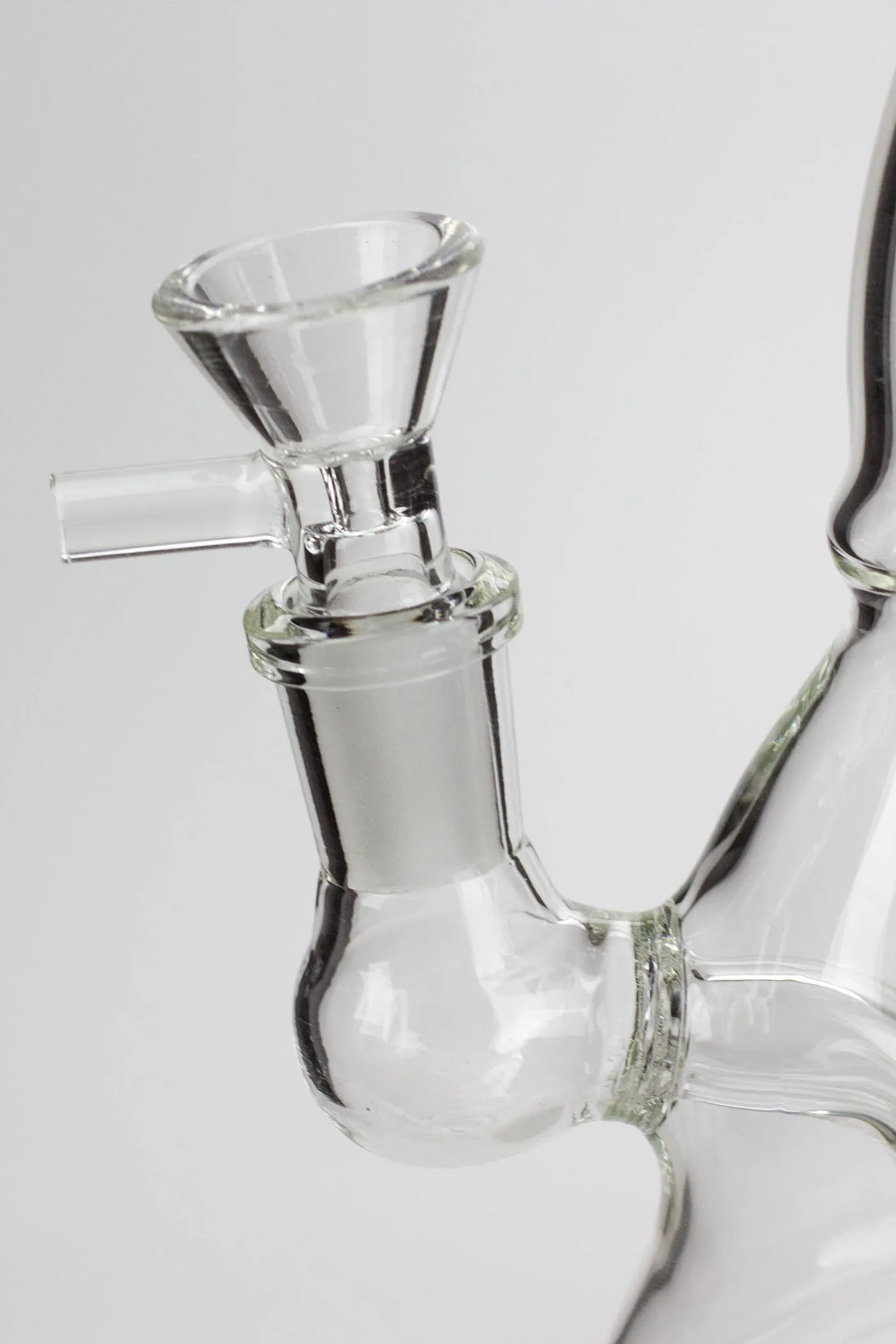 6" 2-in-1 Clear Glass Bell Bubbler