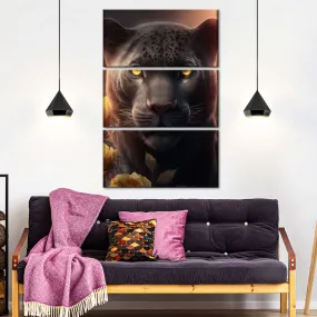 A Black Panther Portrait Wall Art