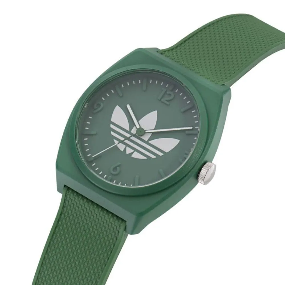 Adidas Project Green Dial And Resin Strap Unisex Watch AOST23050