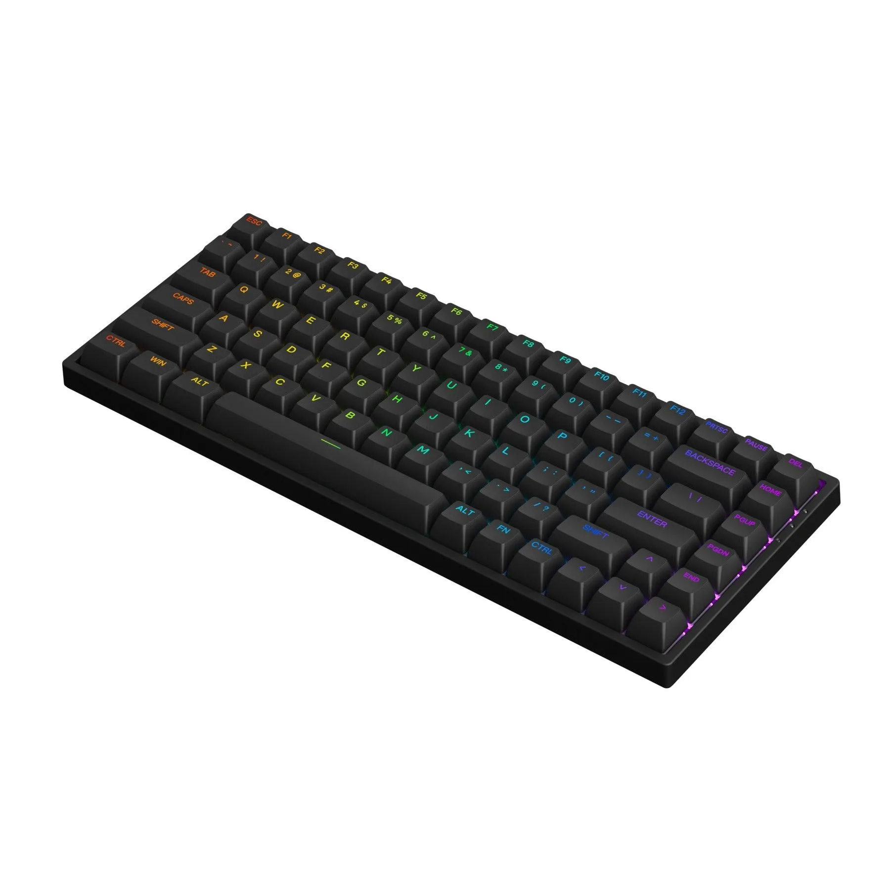 Akko 3084S Shine-Through RGB Hot-Swappable Mechanical Keyboard Black (Akko CS Jelly Pink)