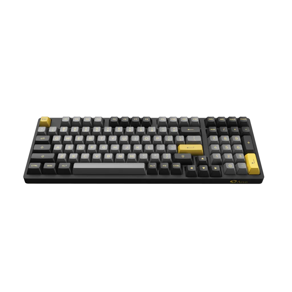 AKKO BLACK & GOLD 3098B MECHANICAL KEYBOARD (AKKO SWITCH JELLY PINK)