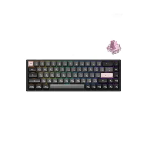 AKKO Black & Pink 3068B Plus Multi-Modes RGB Mechanical Keyboard (AKKO CS Jelly Pink)