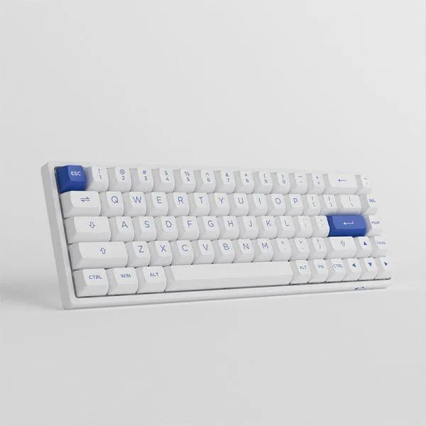 Akko Blue on White 3068B Plus Multi-Modes RGB Mechanical Keyboard (Akko CS Jelly Pink)