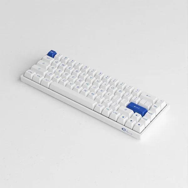 Akko Blue on White 3068B Plus Multi-Modes RGB Mechanical Keyboard (Akko CS Jelly Pink)