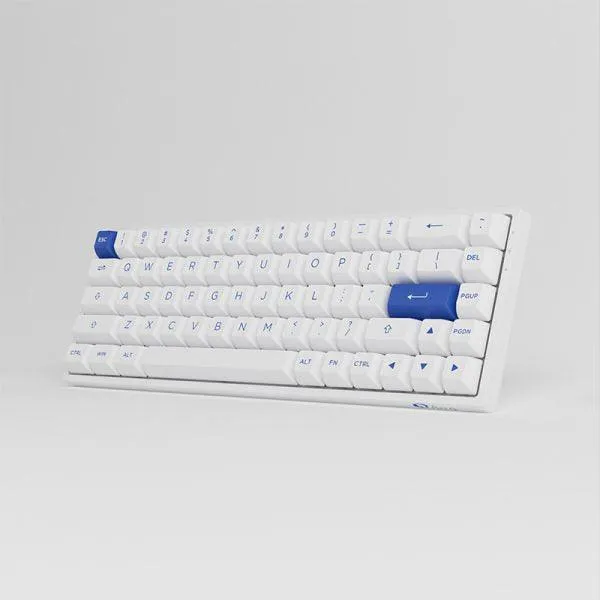 Akko Blue on White 3068B Plus Multi-Modes RGB Mechanical Keyboard (Akko CS Jelly Pink)