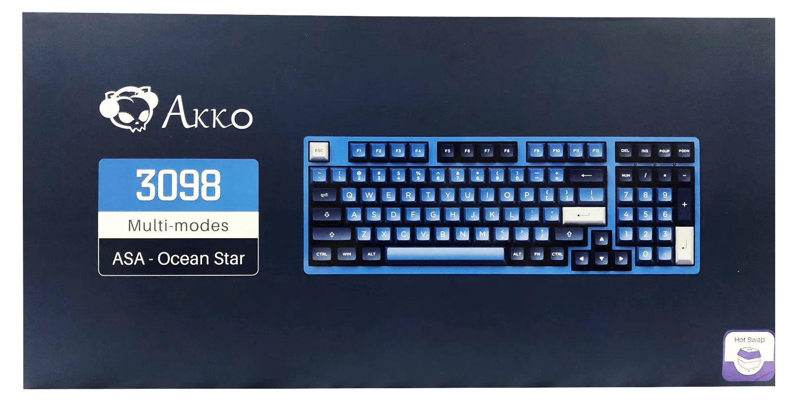 Akko Ocean Star 3098B Mechanical Keyboard (Akko Switch Jelly Pink)