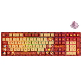 Akko One Piece Year Of The Tiger SP 5108S RGB Hot-Swappable Mechanical Keyboard (Akko CS Jelly Pink)