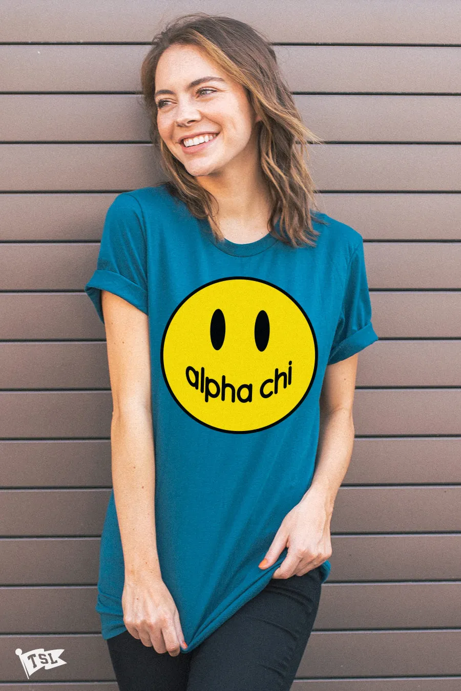 Alpha Chi Omega Happy Tee