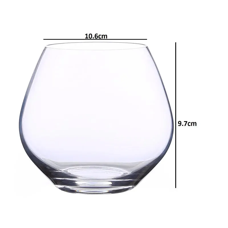 Amoroso Crystal Stemless Wine & Champagne Glass | 340ml | Set of 2