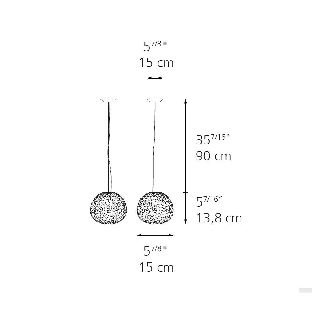 Artemide Meteorite 15 suspension lamp