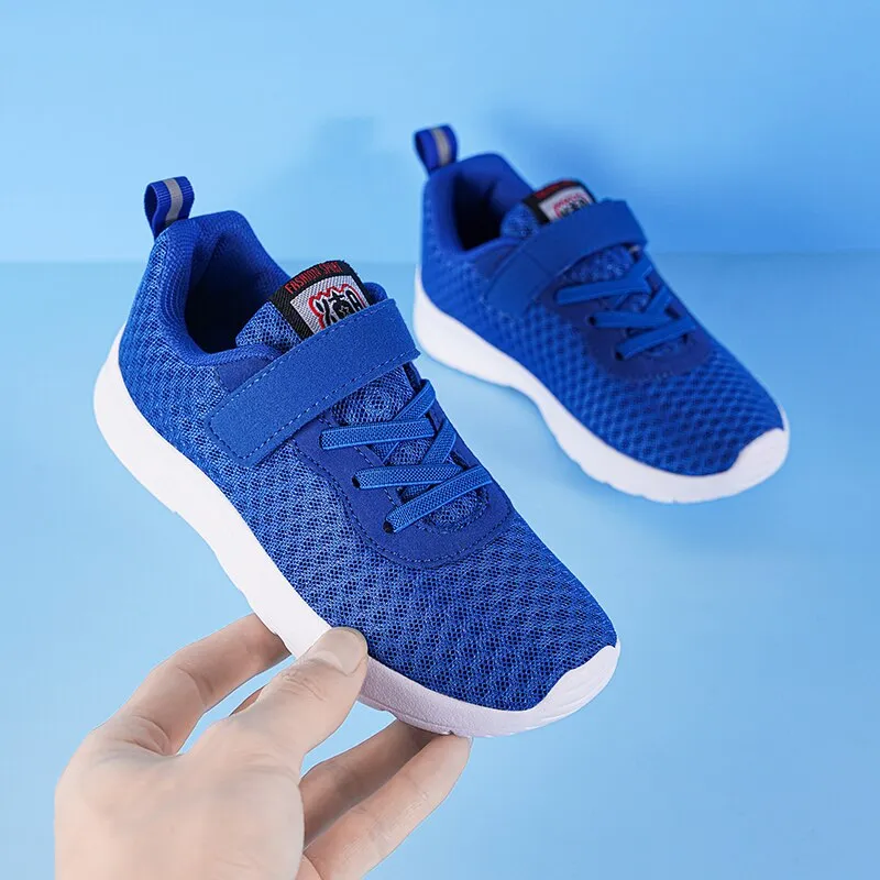 Autumn Kids Mesh Sneakers Boys Girls Tennis Breathable Sports Running Shoes Lightweight Outdoor Children Casual Walking