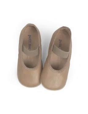 Ballerina Shoe with Elastic - Latte