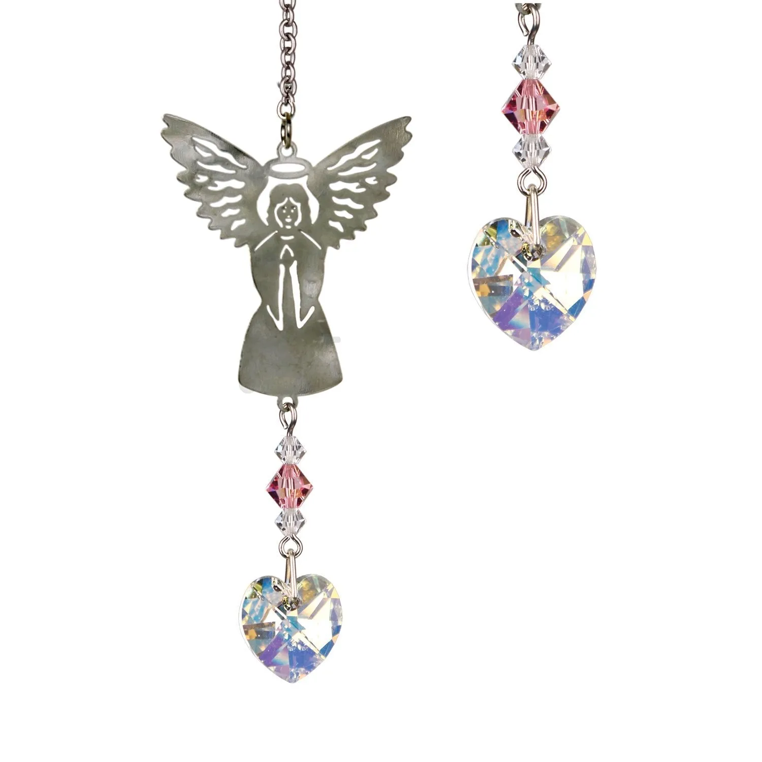 Birthstone Angel Crystal Suncatcher - October