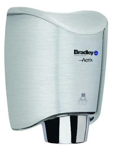 Bradley Aerix  Model 2922-2874 High Speed, High-Efficiency Hand Dryer Satin Stainless Steel