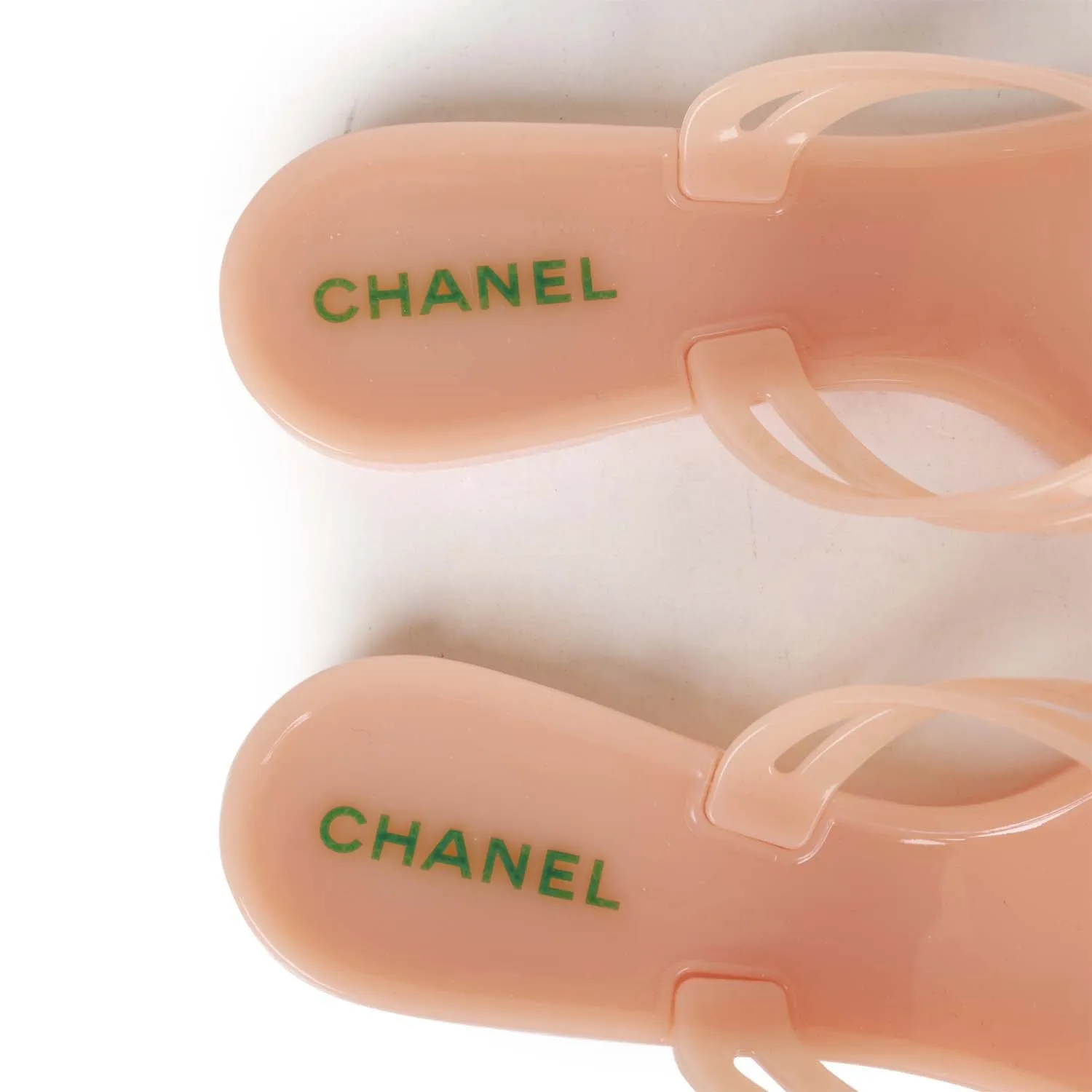 Chanel Pink Camellia Jelly Sandals 39