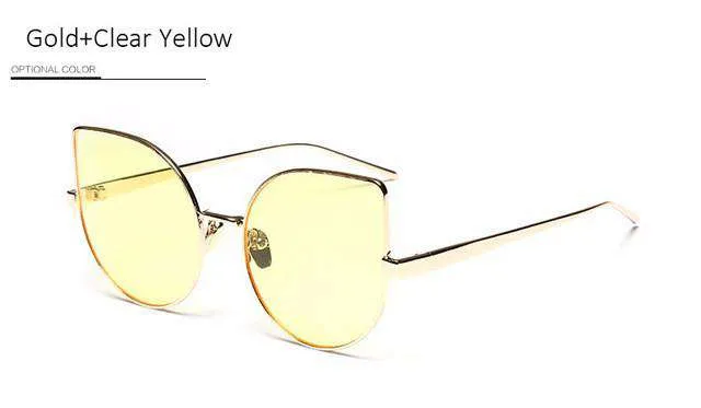 Clear Mirror Vintage Sunglasses