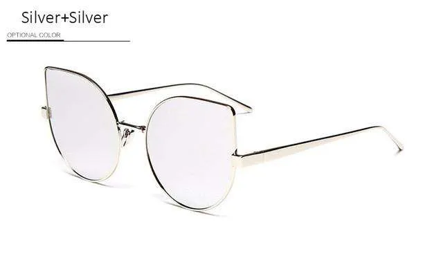 Clear Mirror Vintage Sunglasses