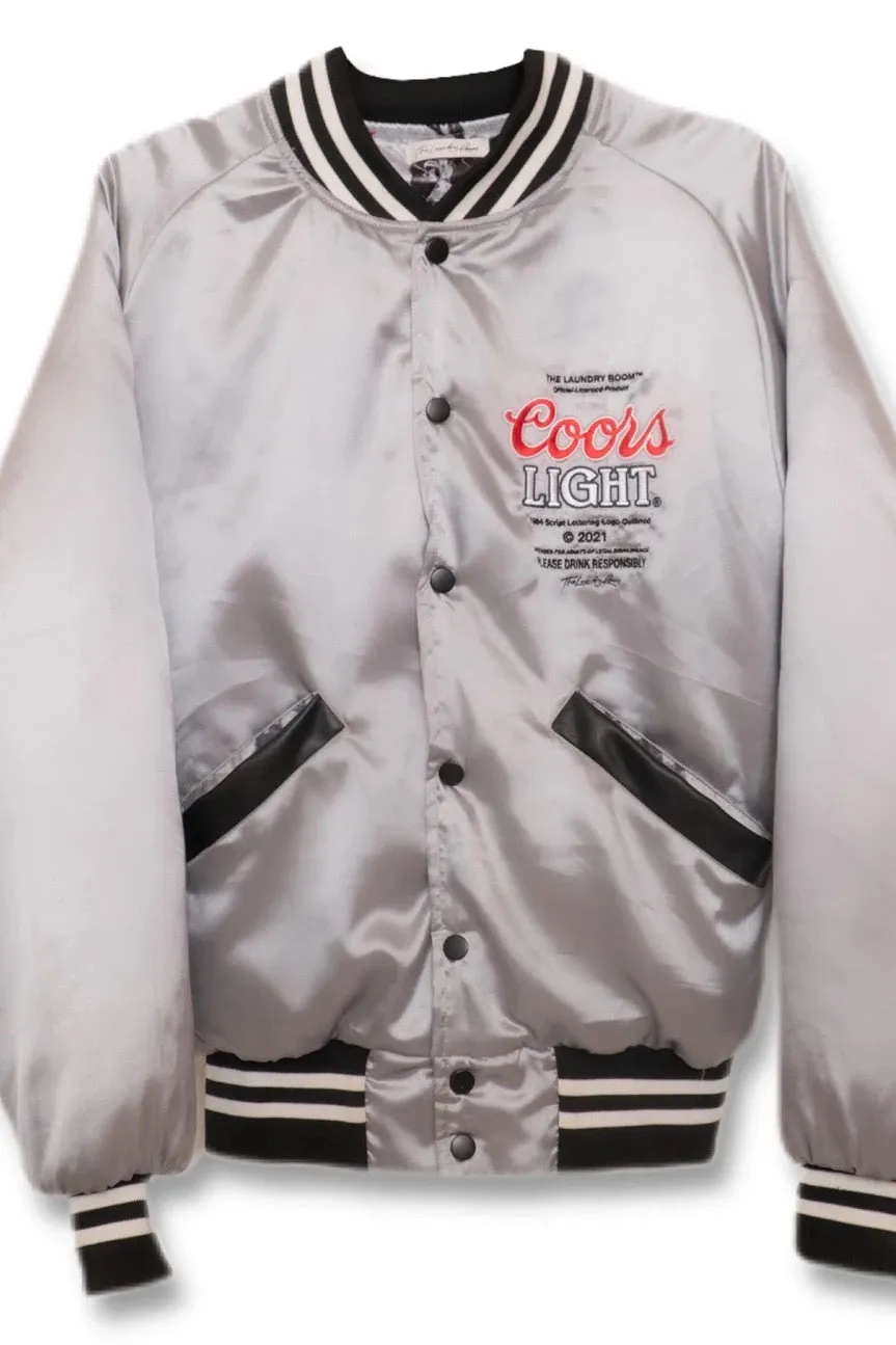 Coors Light Official TM Varsity Jacket - Silver