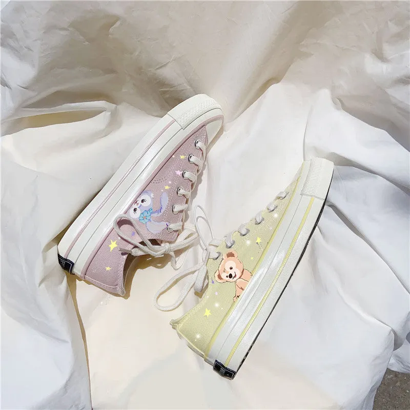 Cute bear canvas shoes PL51133