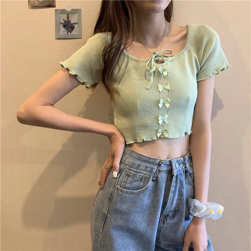 cute cropped T-shirt  P1060