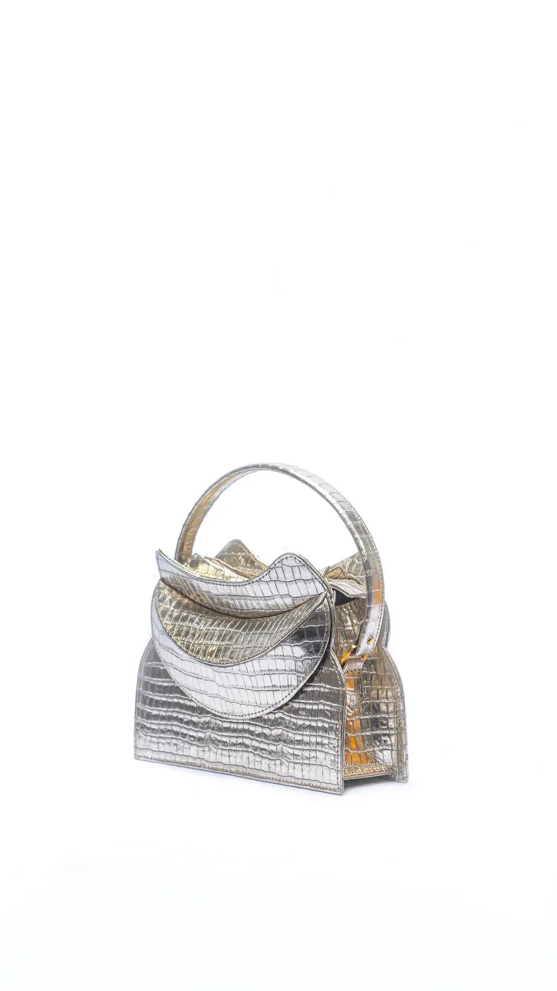 Dada Pedon Luna White Zircon mini tote bag