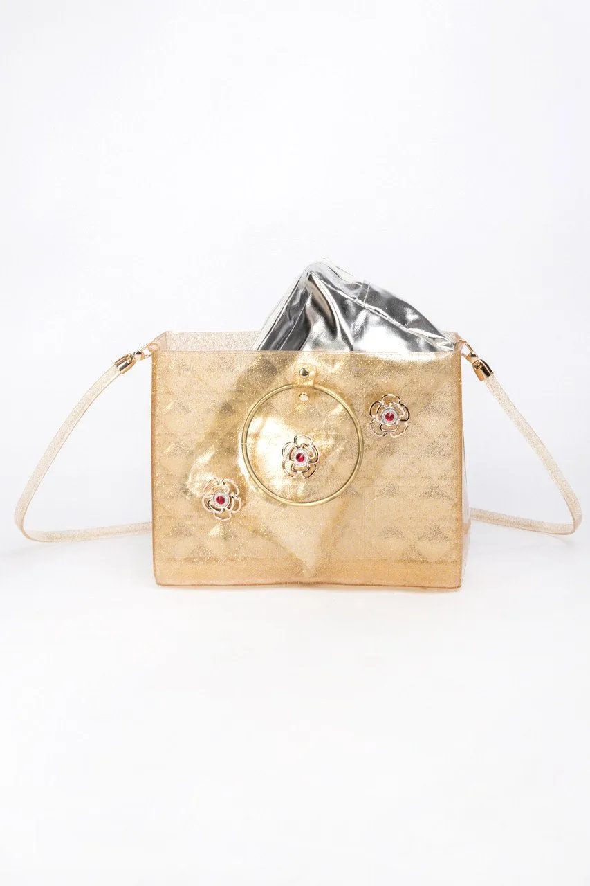 Gold Blush Quilted Jelly Bag