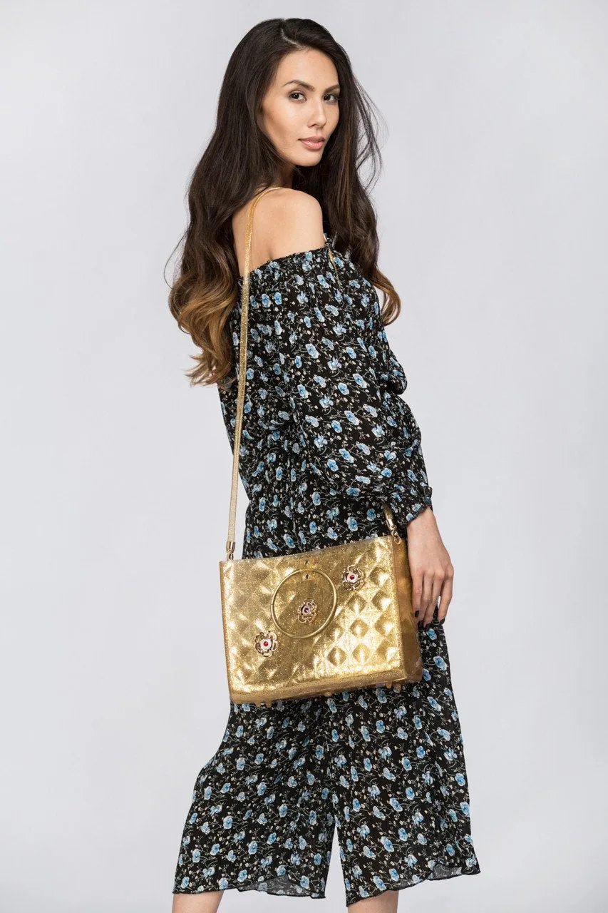 Gold Blush Quilted Jelly Bag