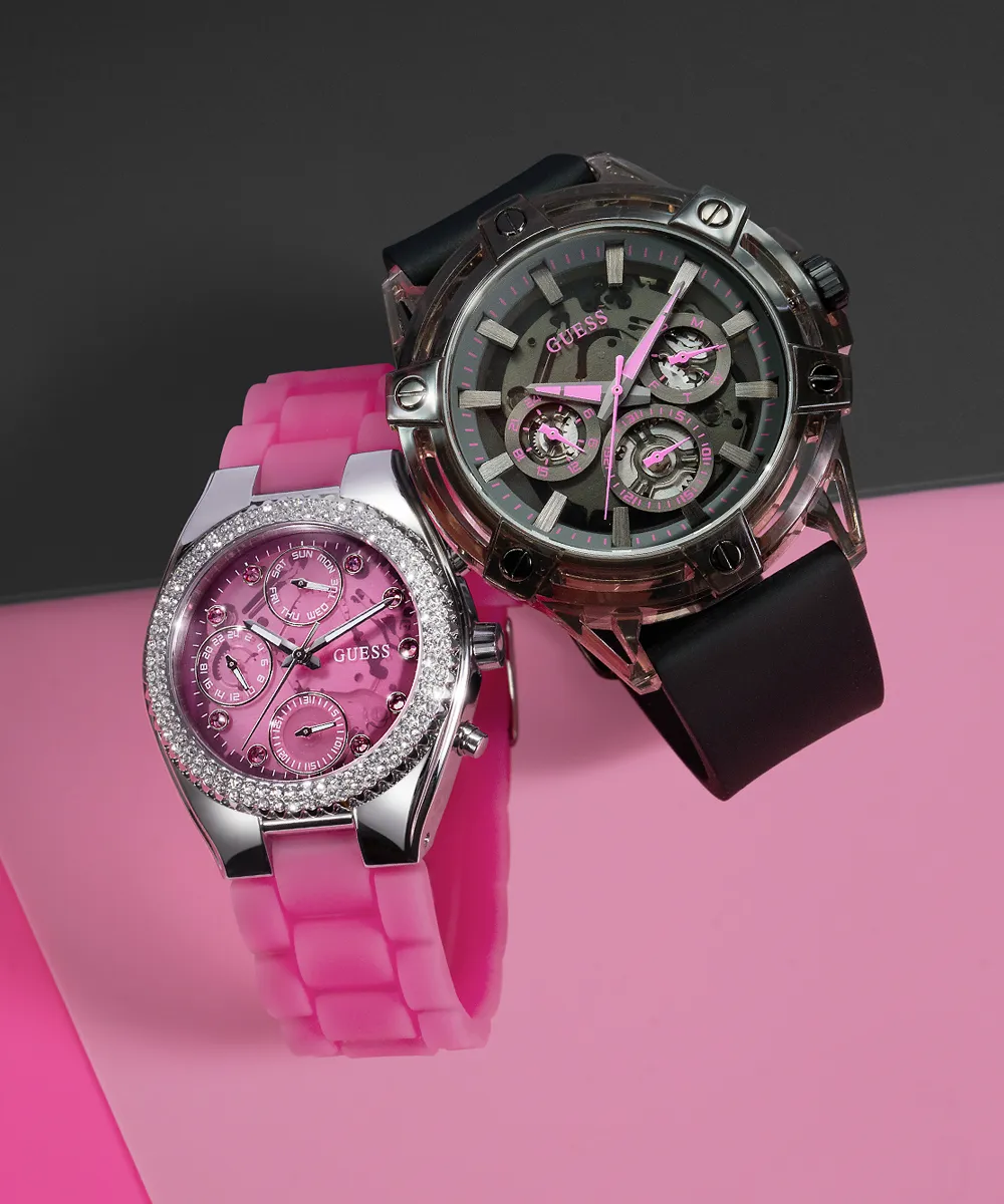 GUESS Ladies Sparkling Pink Limited Edition Watch