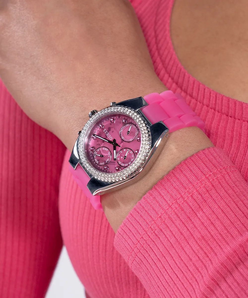 GUESS Ladies Sparkling Pink Limited Edition Watch