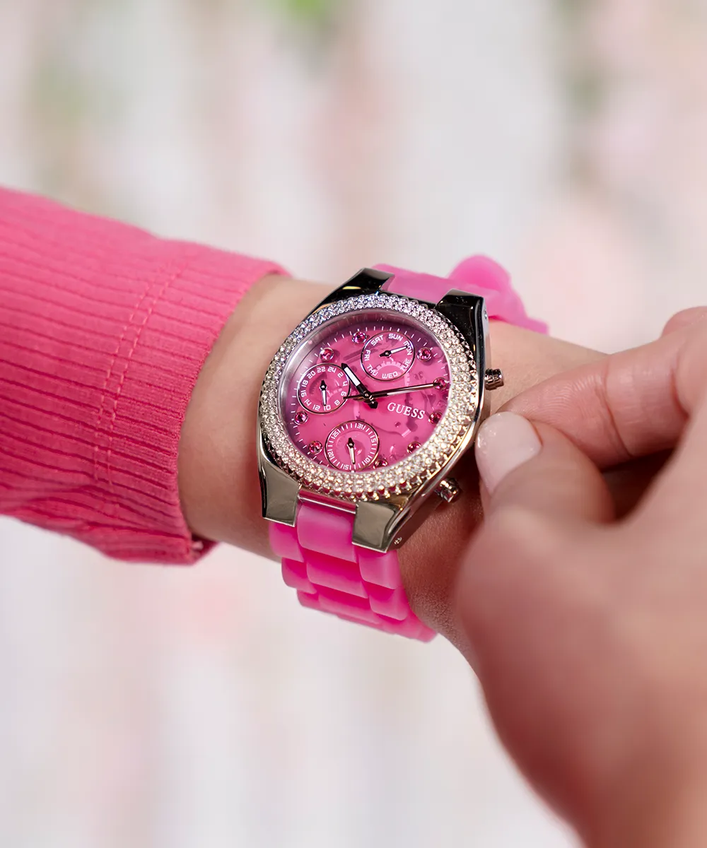 GUESS Ladies Sparkling Pink Limited Edition Watch