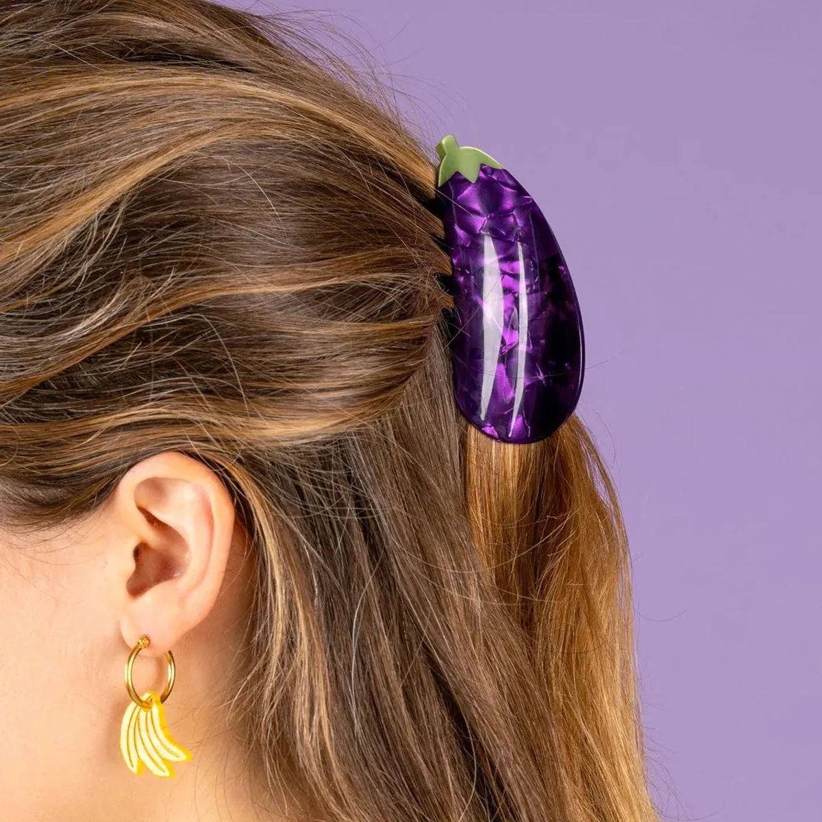 Hairclip Aubergine