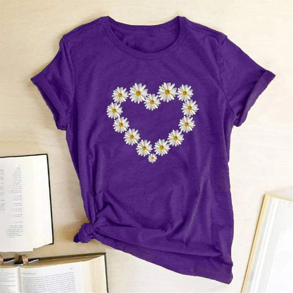 Heart Daisy Tee