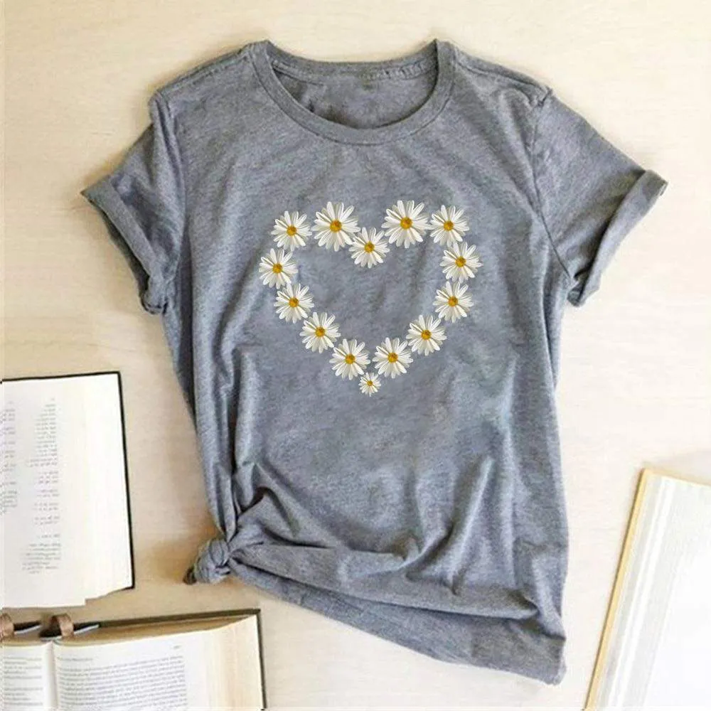 Heart Daisy Tee