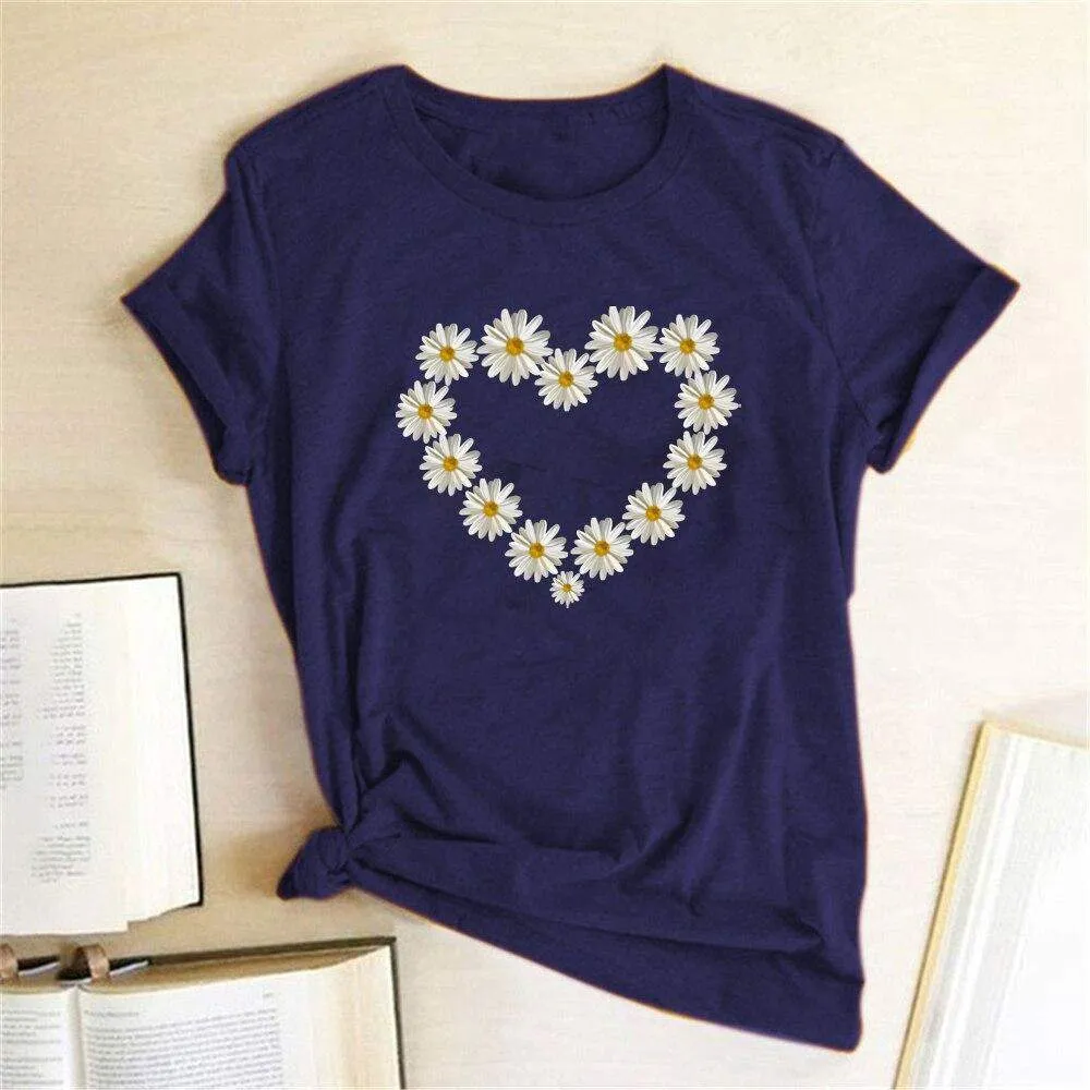 Heart Daisy Tee