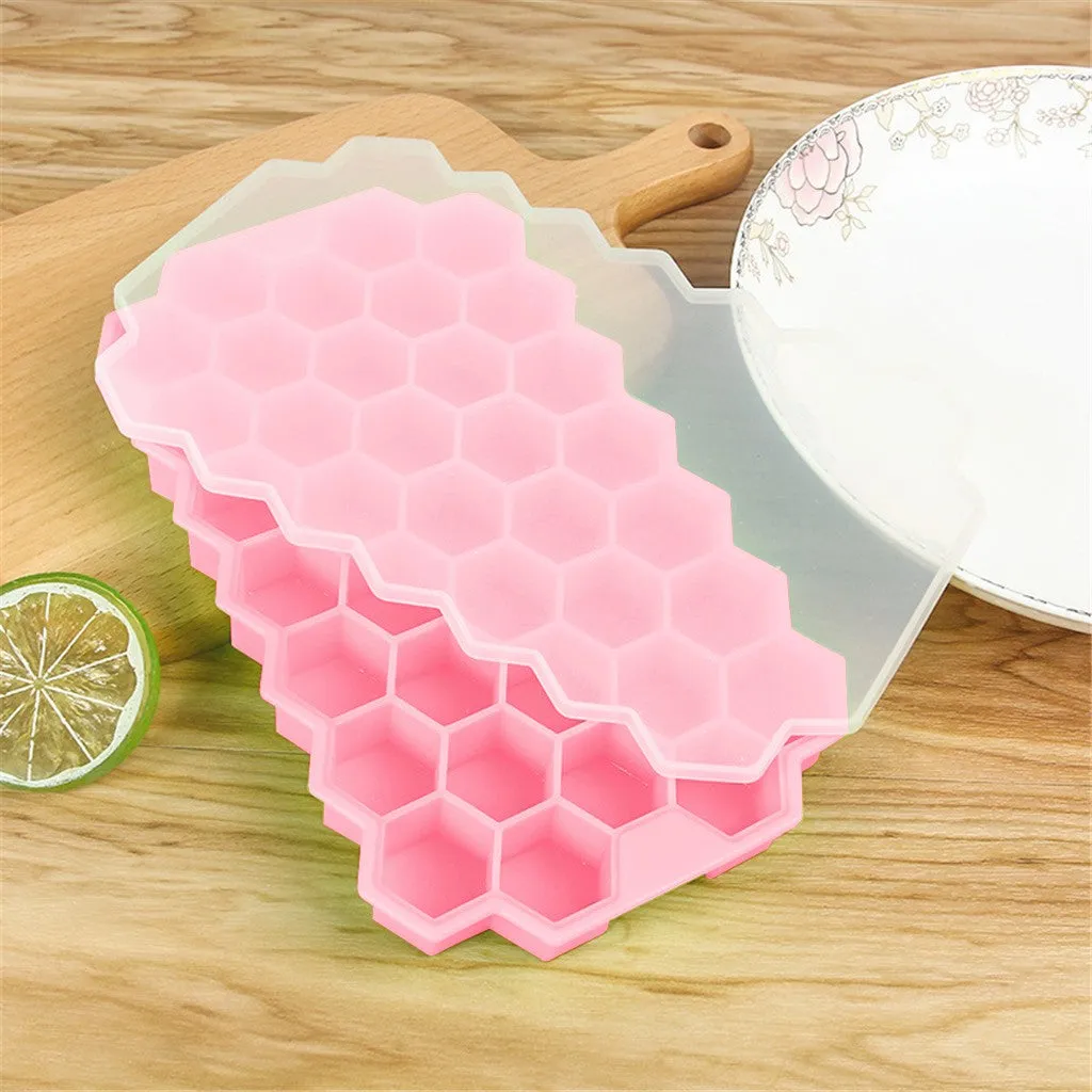 Honeycomb Ice Tray with Lid