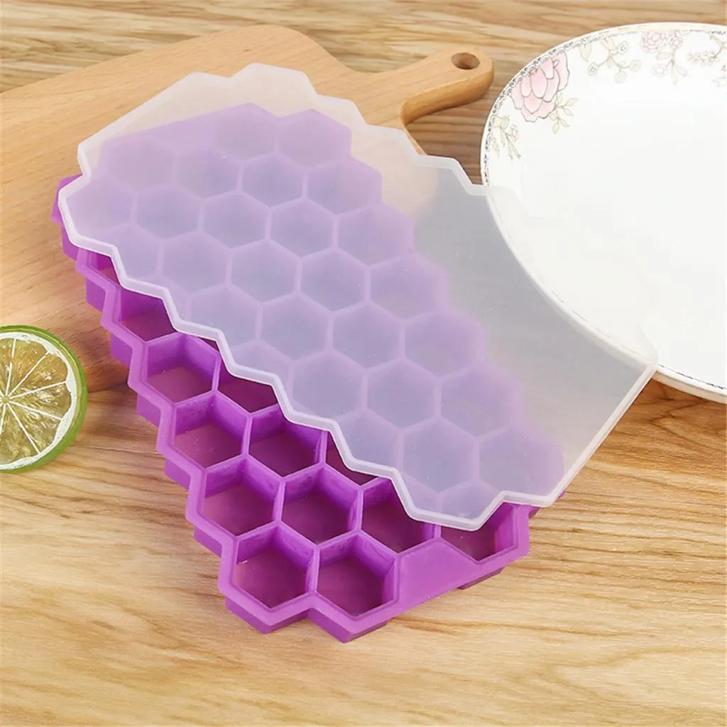 Honeycomb Ice Tray with Lid