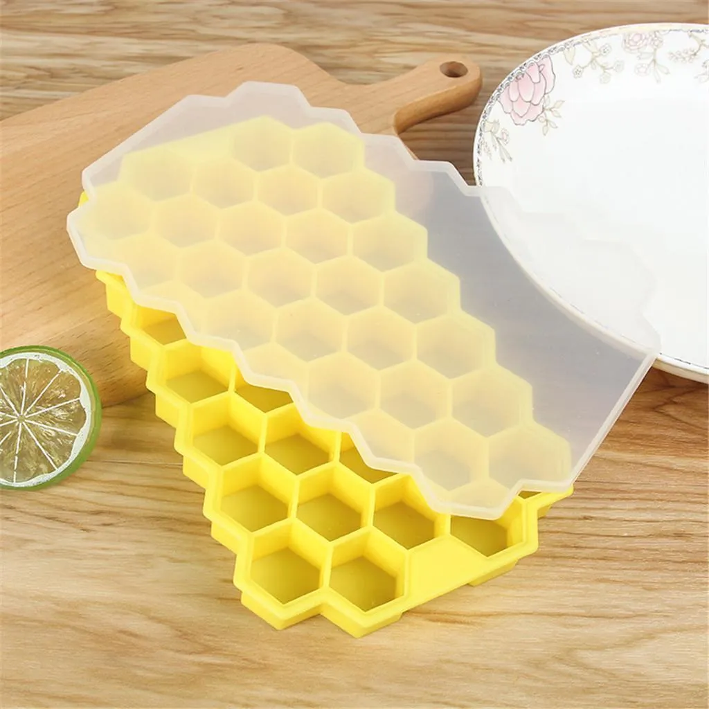 Honeycomb Ice Tray with Lid