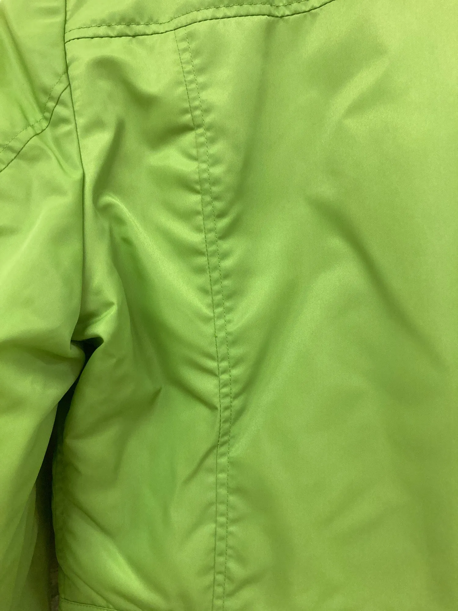 IS Sunao Kuwahara bright green padded nylon zip jacket - size M