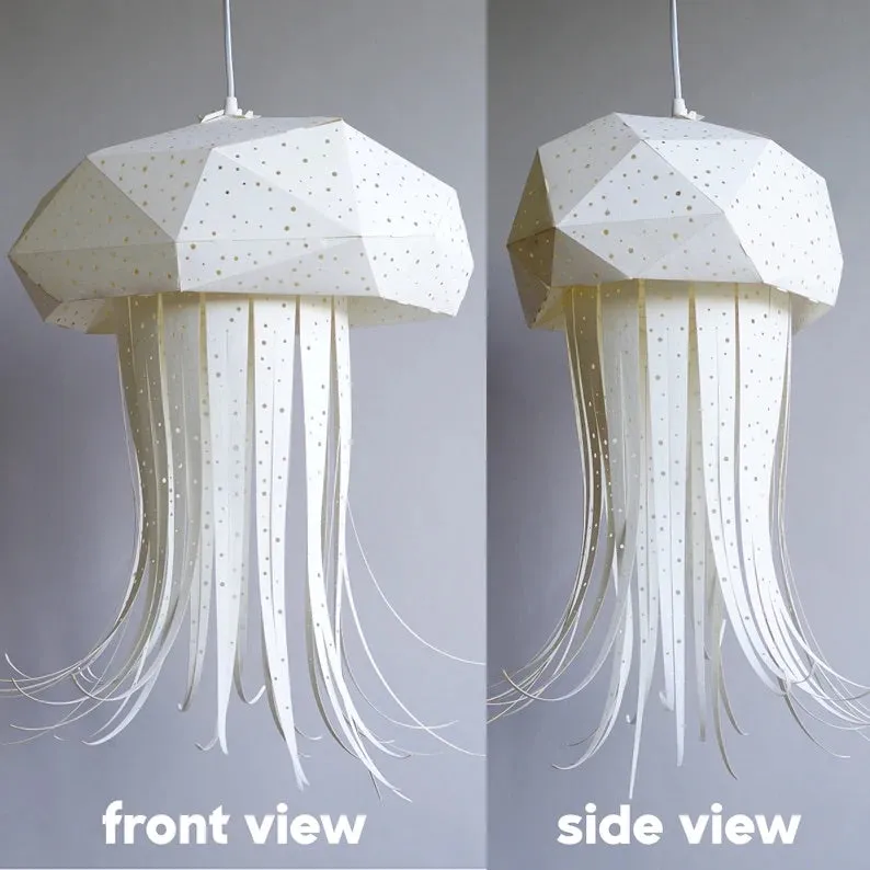 Jelly Fish Origami Ceiling Light