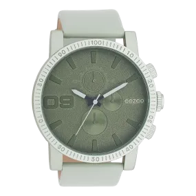 Linden green OOZOO watch with linden green leather strap - C11215