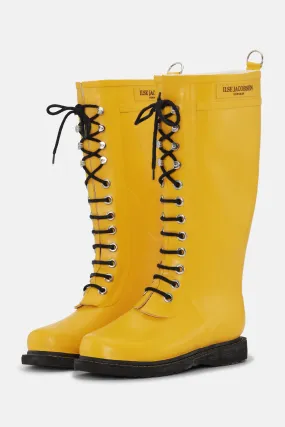 Long Rubber Boots - Cyber Yellow