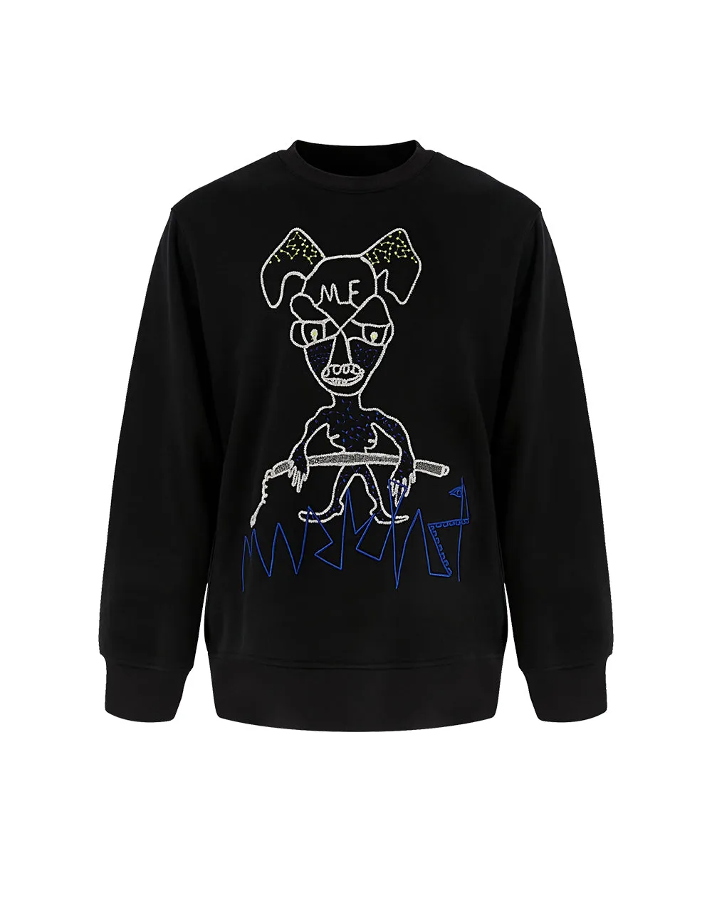 MARK FAST Frank BLACK Monster Long Sleeve Sweatshirt